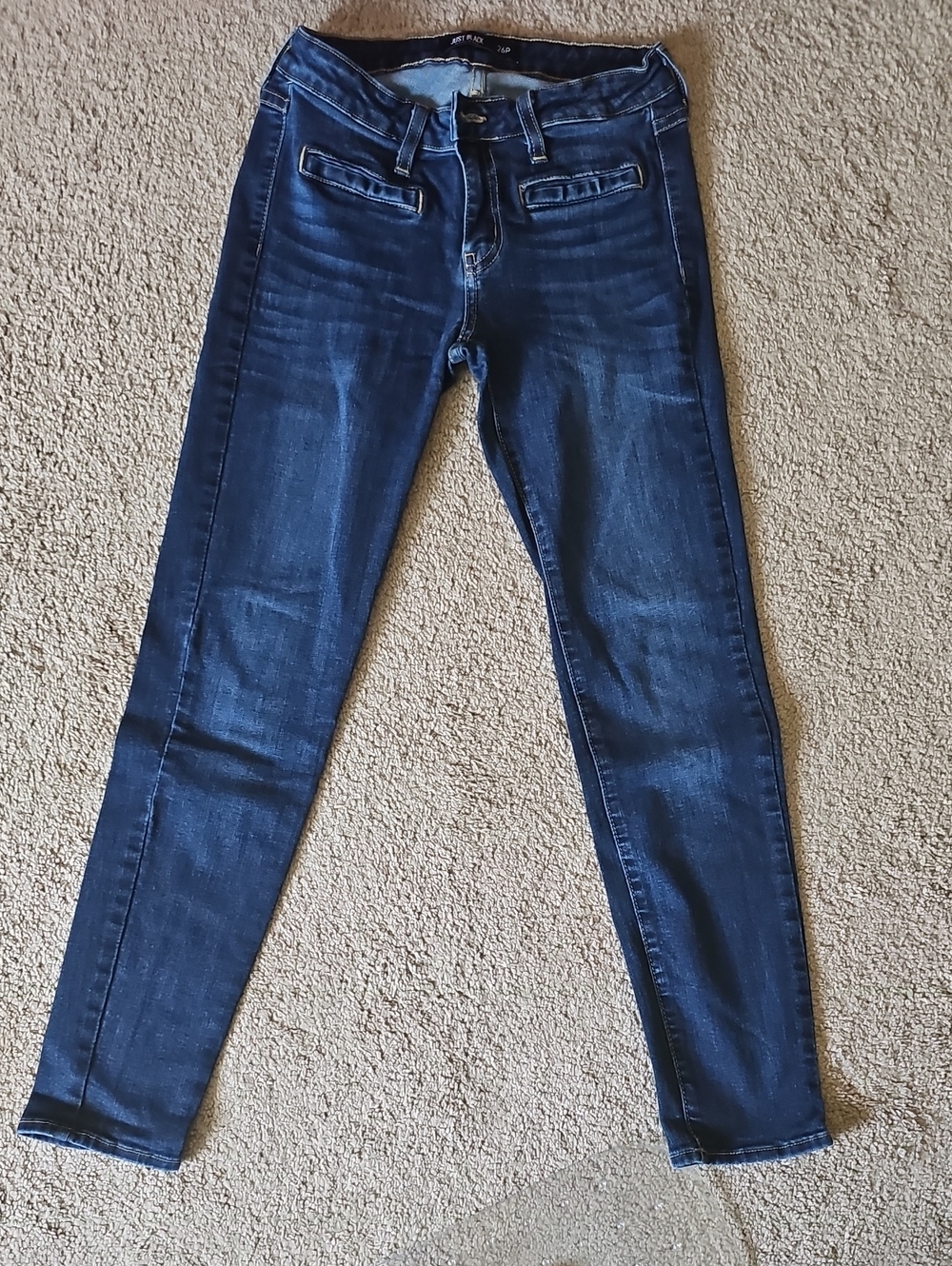 Just Black Deep Blue Skinny Stretch Jeans